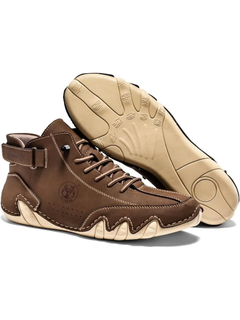 Stylish Casual Leather Ankle Chukka Boots | Lightweight Slip-On Sneakers for Men